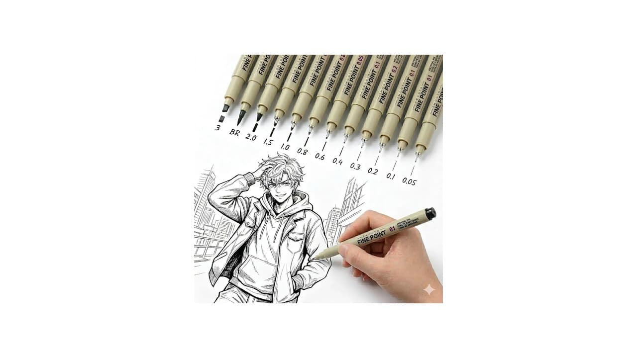 Melhor Caneta Nanquim: 7 Opções para Desenho Técnico e Artístico