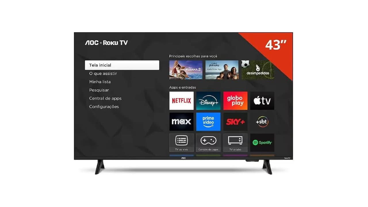 A Melhor TV AOC: 7 Modelos com Roku e Full HD para 2026